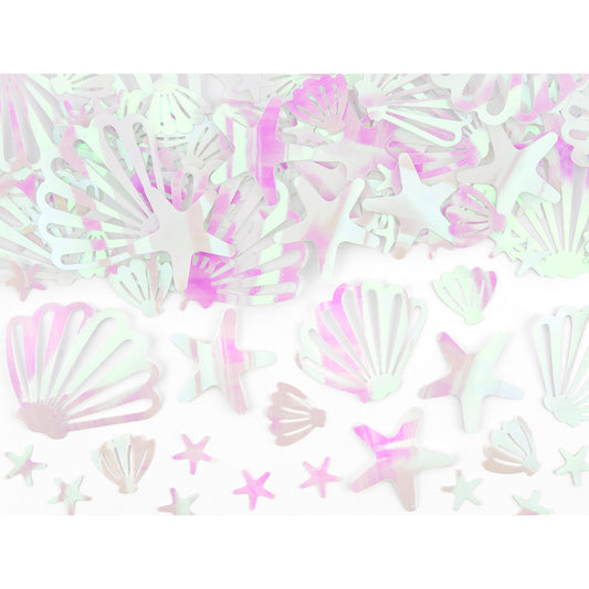 Confettis coquillage - océan iridescent