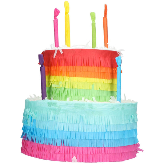 Pinata gâteau anniversaire rainbow (25 cm)